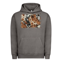Cowhide Leopard Background Urban Hoodie | Teevron