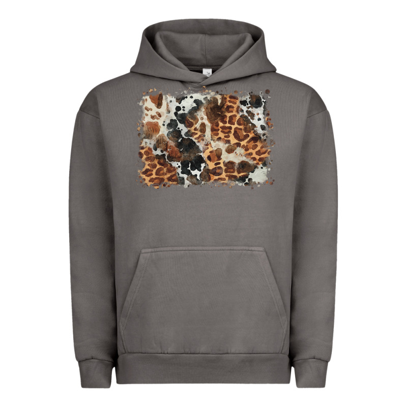 Cowhide Leopard Background Urban Hoodie by BarkalooDesign | Teevron