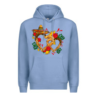 Colony Blue Churros with love and sombrero Premium Hoodie - AdoDesignShop