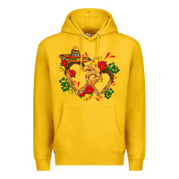 Lemon Churros with love and sombrero Premium Hoodie - AdoDesignShop