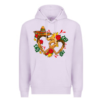 Lilac Churros with love and sombrero Premium Hoodie - AdoDesignShop