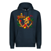 Navy Churros with love and sombrero Premium Hoodie - AdoDesignShop