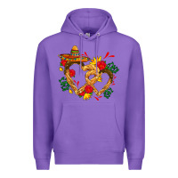 Purple Churros with love and sombrero Premium Hoodie - AdoDesignShop