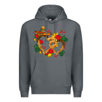 Rock Churros with love and sombrero Premium Hoodie - AdoDesignShop