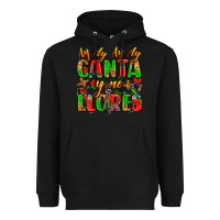 Black ay ay ay ay canta y no llores Heavyweight Hoodie - Zillion Design Studio