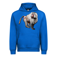 Cobalt baboon Urban Hoodie - LillyAllenDesigns