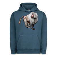 Pigment Midnight Navy baboon Urban Hoodie - LillyAllenDesigns