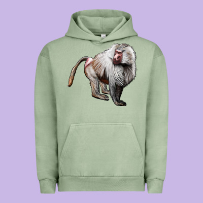 Baboon Urban Hoodie Designed By Lillyallendesigns