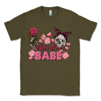 Valentine Babe Valentine's Day Skull Classic Tee | Teevron