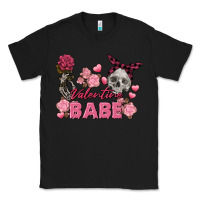 Black Valentine Babe Valentine's Day Skull Classic Tee - FaDigitalArtStudio