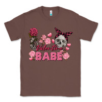 Chestnut Valentine Babe Valentine's Day Skull Classic Tee - FaDigitalArtStudio