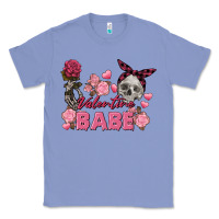 Colony Blue Valentine Babe Valentine's Day Skull Classic Tee - FaDigitalArtStudio