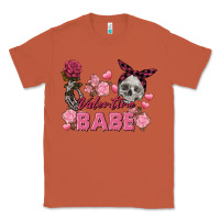 Copper Valentine Babe Valentine's Day Skull Classic Tee - FaDigitalArtStudio