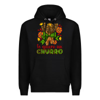 Black Te Gueiro un churro Premium Hoodie - AdoDesignShop
