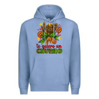Colony Blue Te Gueiro un churro Premium Hoodie - AdoDesignShop