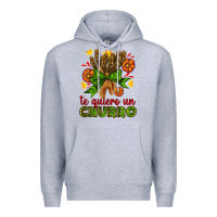 Heather Grey Te Gueiro un churro Premium Hoodie - AdoDesignShop