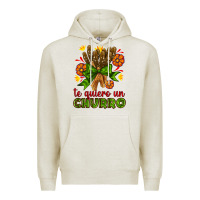 Oatmeal Heather Te Gueiro un churro Premium Hoodie - AdoDesignShop