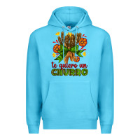 Ocean Blue Te Gueiro un churro Premium Hoodie - AdoDesignShop