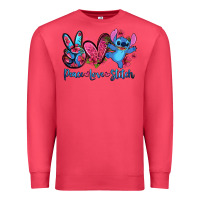 Cardinal peace love stitch Premium Sweatshirt - Zillion Design Studio