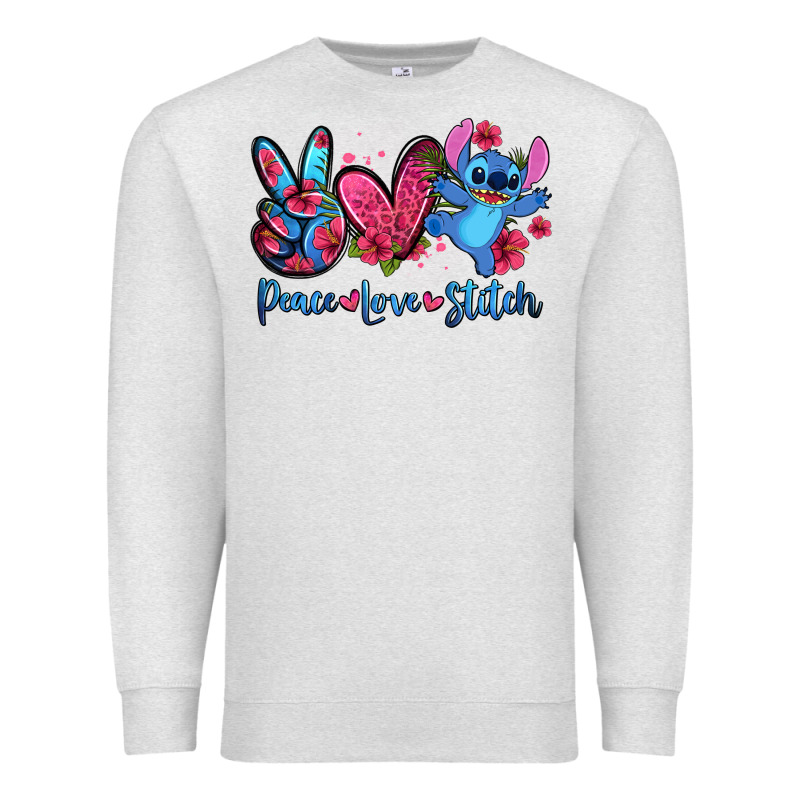 Peace Love Stitch Premium Sweatshirt by Zillion Design Studio | Teevron