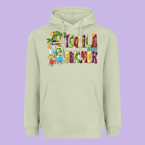 Tequila And Summer Heavyweight Hoodie Designed By Texasbilliewilder