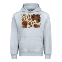 Heather Grey cowhide background Urban Hoodie - BarkalooDesign