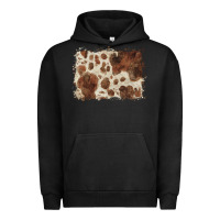 Pigment Black cowhide background Urban Hoodie - BarkalooDesign