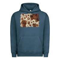 Pigment Midnight Navy cowhide background Urban Hoodie - BarkalooDesign