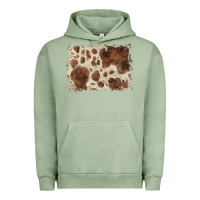 Pigment Oil Green cowhide background Urban Hoodie - BarkalooDesign