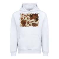 White cowhide background Urban Hoodie - BarkalooDesign