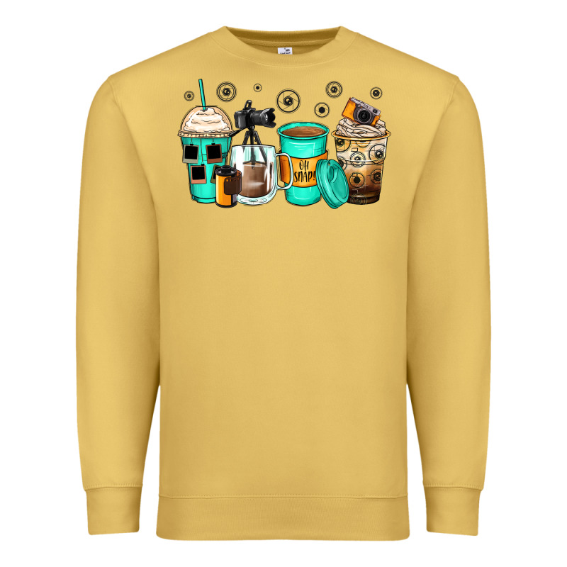 Photography Coffee Cups Premium Sweatshirt by Zillion Design Studio | Teevron