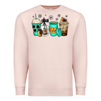 Pale Pink photography coffee cups Premium Sweatshirt - Zillion Design Studio