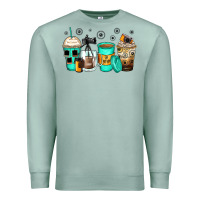 Seafoam photography coffee cups Premium Sweatshirt - Zillion Design Studio
