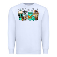 White photography coffee cups Premium Sweatshirt - Zillion Design Studio