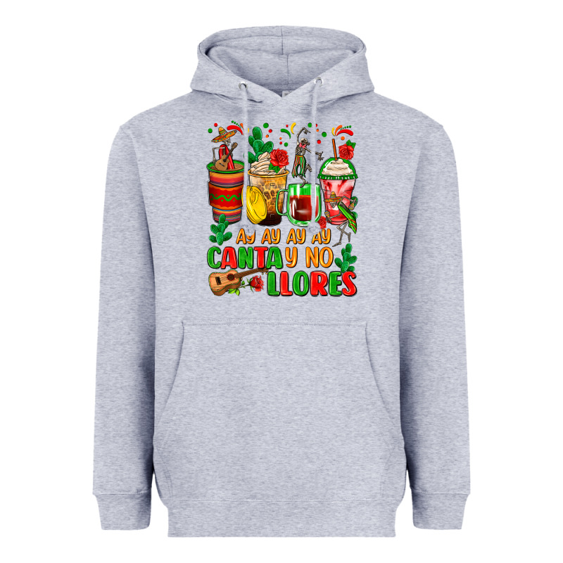 Ay Ay Ay Ay Canta Y No Llores Coffee Cups Heavyweight Hoodie by Zillion Design Studio | Teevron
