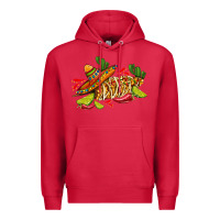 Cardinal mexican elote corn sombrero lime and  cactus Premium Hoodie - AdoDesignShop