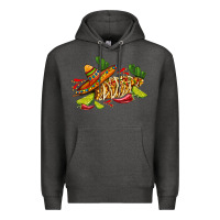 Mexican Elote Corn Sombrero Lime And  Cactus Premium Hoodie | Teevron