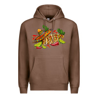 Chestnut mexican elote corn sombrero lime and  cactus Premium Hoodie - AdoDesignShop