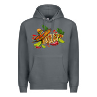 Rock mexican elote corn sombrero lime and  cactus Premium Hoodie - AdoDesignShop