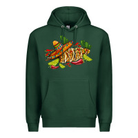 Sports Green mexican elote corn sombrero lime and  cactus Premium Hoodie - AdoDesignShop