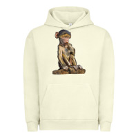Pigment Pistachio Baby Baboon Illustrations Urban Hoodie - LillyAllenDesigns