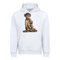 White Baby Baboon Illustrations Urban Hoodie - LillyAllenDesigns