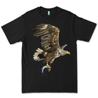 Black American White Sea Eagle Premium Tee - LillyAllenDesigns