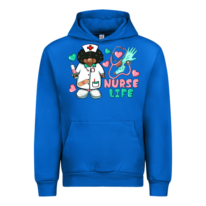 Nurse Life Afro American Nurse Urban Hoodie by BarkalooDesign | Teevron