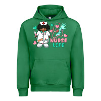 Emerald nurse life afro american nurse Urban Hoodie - BarkalooDesign