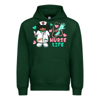 Forest Green nurse life afro american nurse Urban Hoodie - BarkalooDesign
