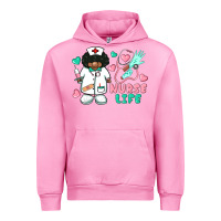 Fuchsia Pink nurse life afro american nurse Urban Hoodie - BarkalooDesign