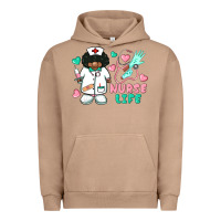 Pigment Burro nurse life afro american nurse Urban Hoodie - BarkalooDesign