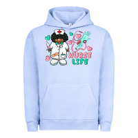 Pigment Grape Ice nurse life afro american nurse Urban Hoodie - BarkalooDesign