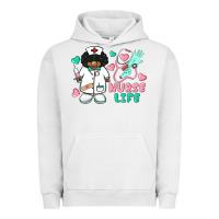 Pigment Lunar Rock nurse life afro american nurse Urban Hoodie - BarkalooDesign